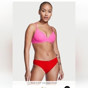 VS Stretch Cotton Bikini Panty Fever Pink NWT NIP